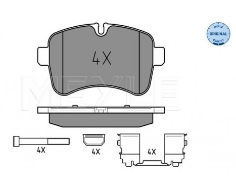 Brake Pad Set, disc brake MEYLE-ORIGINAL Quality 025 292 3221