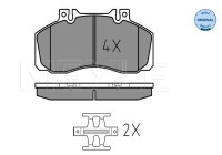 Brake Pad Set, disc brake MEYLE-ORIGINAL Quality 025 298 3521