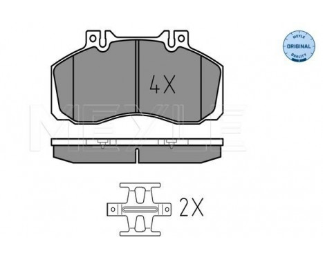 Brake Pad Set, disc brake MEYLE-ORIGINAL Quality 025 298 3521