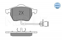 Brake Pad Set, disc brake MEYLE-ORIGINAL Quality