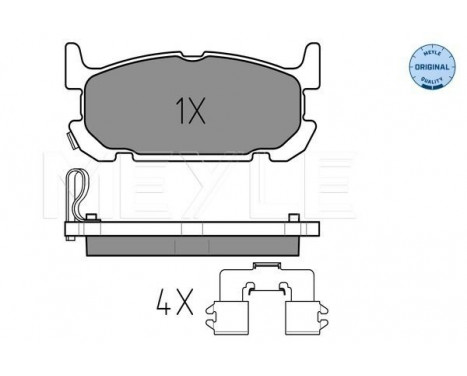 Brake Pad Set, disc brake MEYLE-ORIGINAL Quality Brake Pad Set, disc brake MEYLE-ORIGINAL Quality