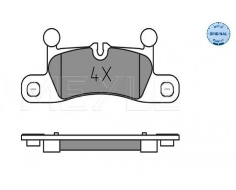 Brake Pad Set, disc brake MEYLE-ORIGINAL Quality