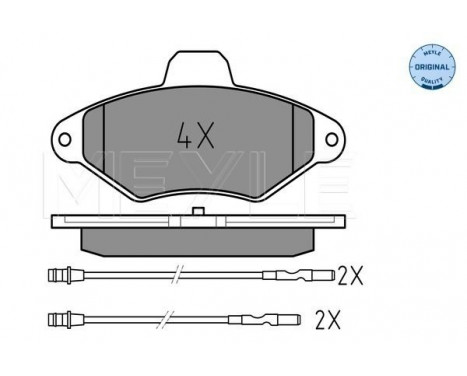 Brake Pad Set, disc brake MEYLE-ORIGINAL Quality