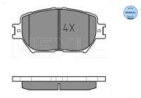 Brake Pad Set, disc brake MEYLE-ORIGINAL Quality