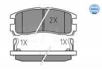 Brake Pad Set, disc brake MEYLE-ORIGINAL Quality