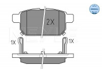 Brake Pad Set, disc brake MEYLE-ORIGINAL Quality