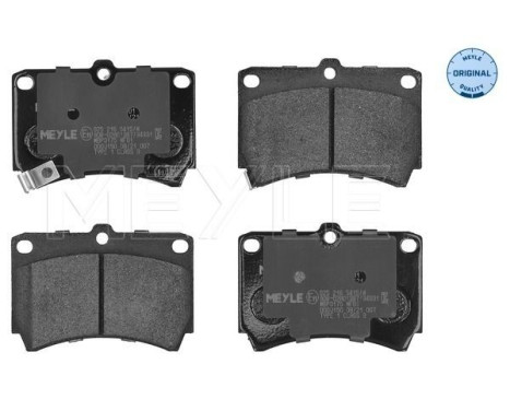 Brake Pad Set, disc brake MEYLE-ORIGINAL Quality, Image 3