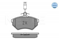 Brake Pad Set, disc brake MEYLE-ORIGINAL: True to OE. 025 209 0119/W