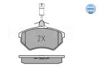 Brake Pad Set, disc brake MEYLE-ORIGINAL: True to OE. 025 209 0119/W