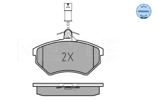 Brake Pad Set, disc brake MEYLE-ORIGINAL: True to OE. 025 209 0119/W
