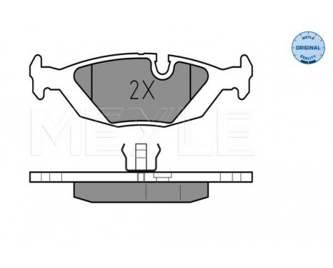 Brake Pad Set, disc brake MEYLE-ORIGINAL: True to OE. 025 210 8914