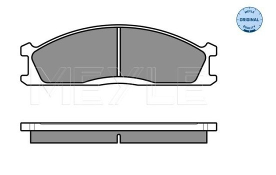 Brake Pad Set, disc brake MEYLE-ORIGINAL: True to OE. 025 213 4717