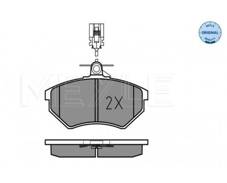 Brake Pad Set, disc brake MEYLE-ORIGINAL: True to OE. 025 213 6619/W