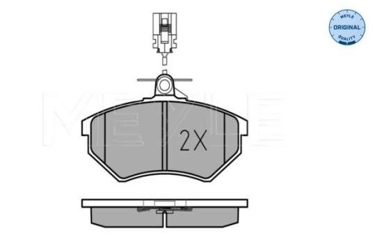 Brake Pad Set, disc brake MEYLE-ORIGINAL: True to OE. 025 213 6619/W, Image 2