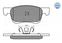 Brake Pad Set, disc brake MEYLE-ORIGINAL: True to OE. 025 221 2318