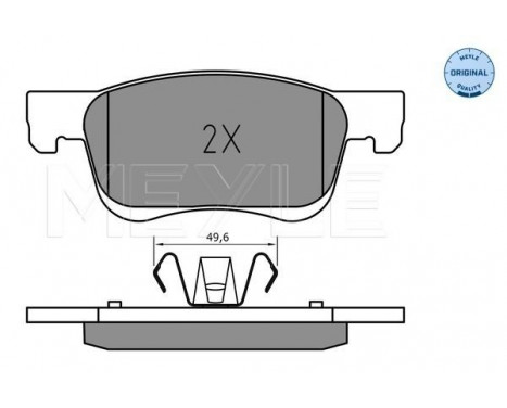 Brake Pad Set, disc brake MEYLE-ORIGINAL: True to OE. 025 221 2318