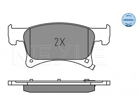 Brake Pad Set, disc brake MEYLE-ORIGINAL: True to OE. 025 221 2318, Image 2