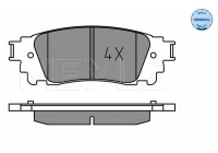 Brake Pad Set, disc brake MEYLE-ORIGINAL: True to OE. 025 221 5315