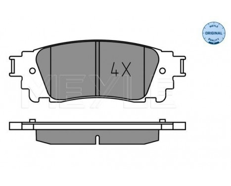 Brake Pad Set, disc brake MEYLE-ORIGINAL: True to OE. 025 221 5315