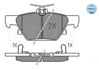 Brake Pad Set, disc brake MEYLE-ORIGINAL: True to OE. 025 221 5814