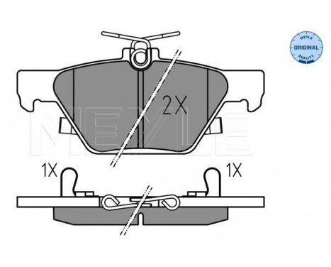 Brake Pad Set, disc brake MEYLE-ORIGINAL: True to OE. 025 221 5814