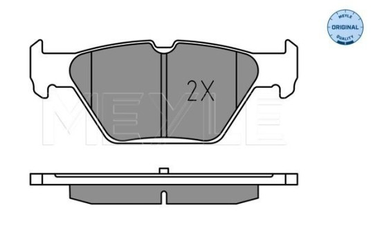 Brake Pad Set, disc brake MEYLE-ORIGINAL: True to OE. 025 221 5814, Image 2