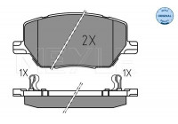 Brake Pad Set, disc brake MEYLE-ORIGINAL: True to OE. 025 221 6520