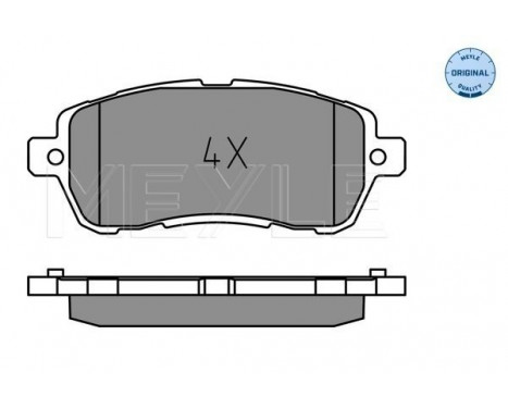 Brake Pad Set, disc brake MEYLE-ORIGINAL: True to OE. 025 221 9117