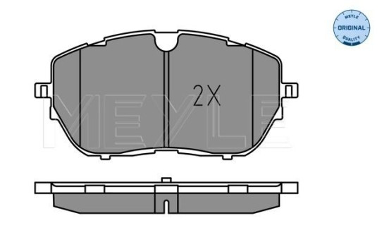 Brake Pad Set, disc brake MEYLE-ORIGINAL: True to OE. 025 222 1818, Image 2