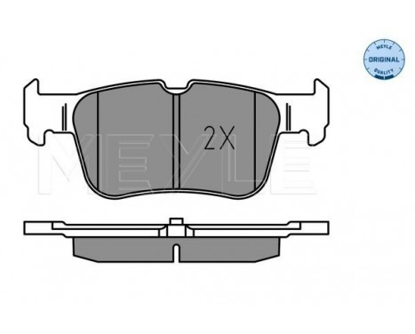 Brake Pad Set, disc brake MEYLE-ORIGINAL: True to OE. 025 222 3116, Image 2