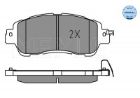 Brake Pad Set, disc brake MEYLE-ORIGINAL: True to OE. 025 222 3515