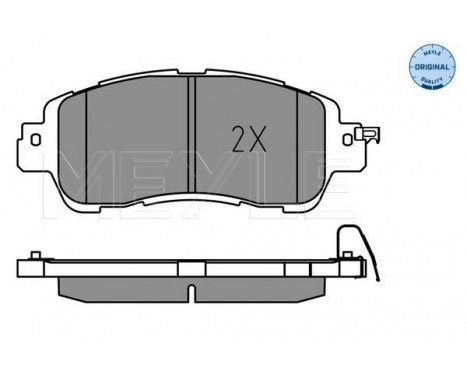 Brake Pad Set, disc brake MEYLE-ORIGINAL: True to OE. 025 222 3515
