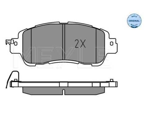Brake Pad Set, disc brake MEYLE-ORIGINAL: True to OE. 025 222 3515, Image 2