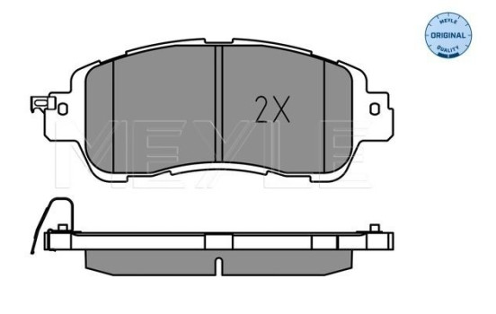 Brake Pad Set, disc brake MEYLE-ORIGINAL: True to OE. 025 222 3515, Image 2