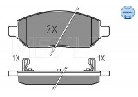 Brake Pad Set, disc brake MEYLE-ORIGINAL: True to OE. 025 223 2618