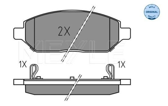 Brake Pad Set, disc brake MEYLE-ORIGINAL: True to OE. 025 223 2618