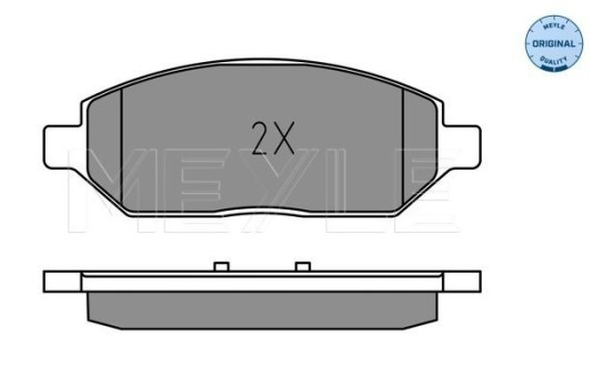 Brake Pad Set, disc brake MEYLE-ORIGINAL: True to OE. 025 223 2618, Image 2