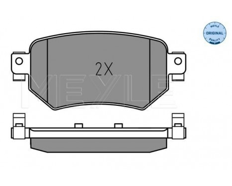 Brake Pad Set, disc brake MEYLE-ORIGINAL: True to OE. 025 223 4915, Image 2