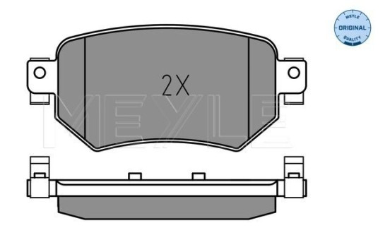 Brake Pad Set, disc brake MEYLE-ORIGINAL: True to OE. 025 223 4915, Image 2