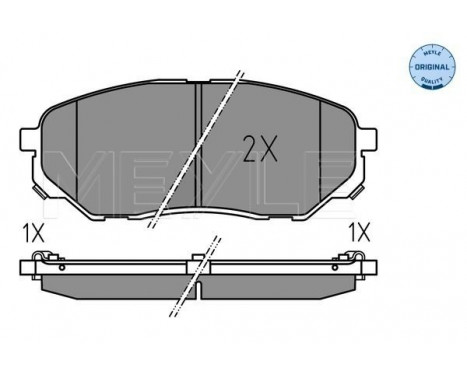 Brake Pad Set, disc brake MEYLE-ORIGINAL: True to OE. 025 223 8017