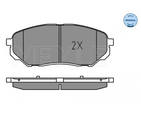 Brake Pad Set, disc brake MEYLE-ORIGINAL: True to OE. 025 223 8017, Image 2