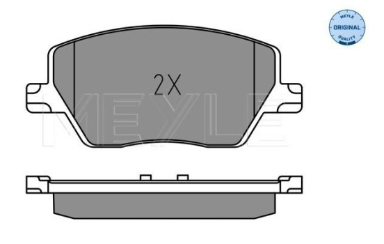 Brake Pad Set, disc brake MEYLE-ORIGINAL: True to OE. 025 223 9719, Image 2