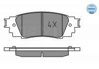Brake Pad Set, disc brake MEYLE-ORIGINAL: True to OE. 025 224 3415