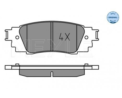 Brake Pad Set, disc brake MEYLE-ORIGINAL: True to OE. 025 224 3415