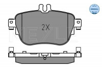 Brake Pad Set, disc brake MEYLE-ORIGINAL: True to OE. 025 224 3716