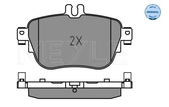 Brake Pad Set, disc brake MEYLE-ORIGINAL: True to OE. 025 224 3716
