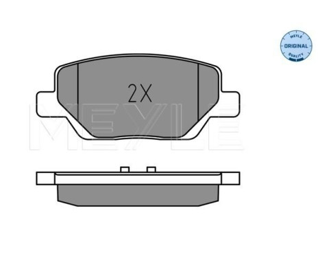 Brake Pad Set, disc brake MEYLE-ORIGINAL: True to OE. 025 224 4918, Image 2