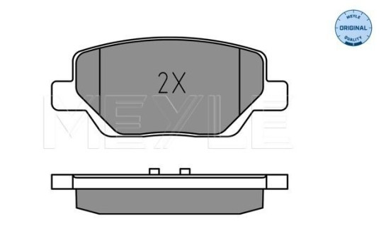 Brake Pad Set, disc brake MEYLE-ORIGINAL: True to OE. 025 224 4918, Image 2