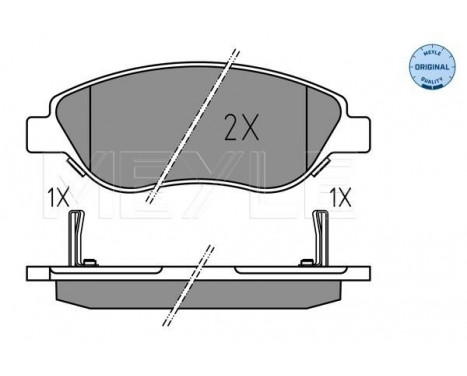 Brake Pad Set, disc brake MEYLE-ORIGINAL: True to OE. 025 224 7619