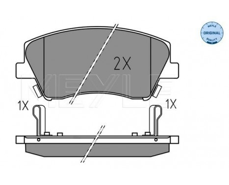 Brake Pad Set, disc brake MEYLE-ORIGINAL: True to OE. 025 225 1817